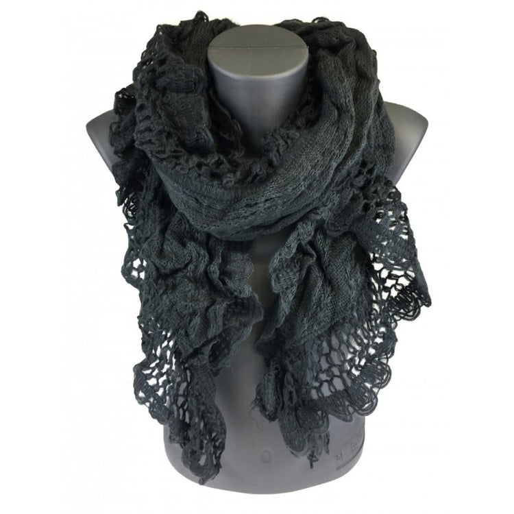 Sciarpa stola moda pizzo traforata mod 2 - vari colori