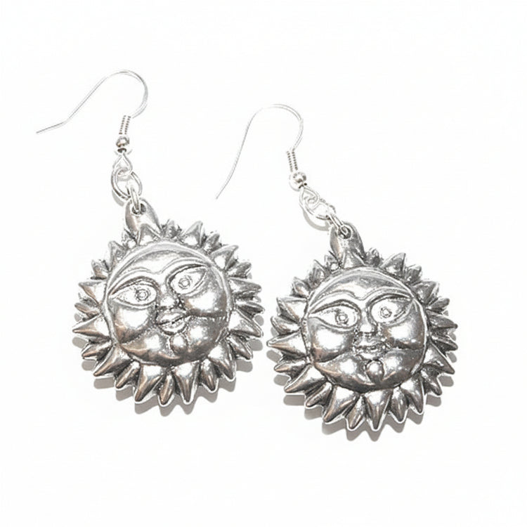 SUN silver colored women's earrings