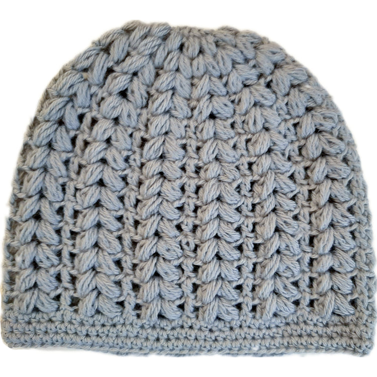 Women's wool pouff handmade crochet beanie in various colours