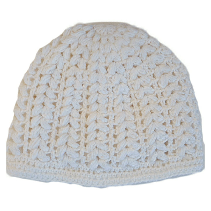 Women's wool pouff handmade crochet beanie in various colours