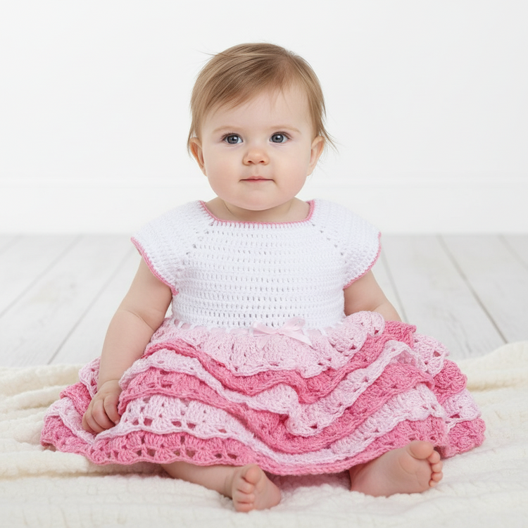 BonBon baby girl dress size 0-3 100% pink cotton