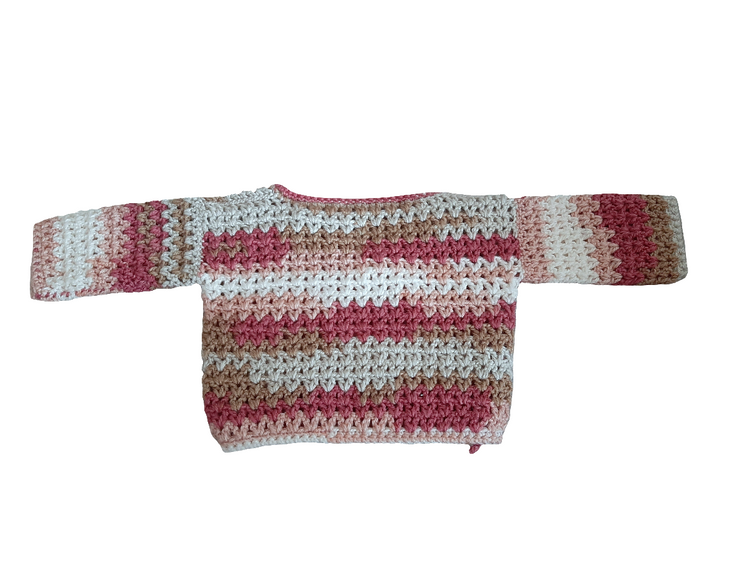 Crocheted newborn baby swaddle wrap size 0 winter