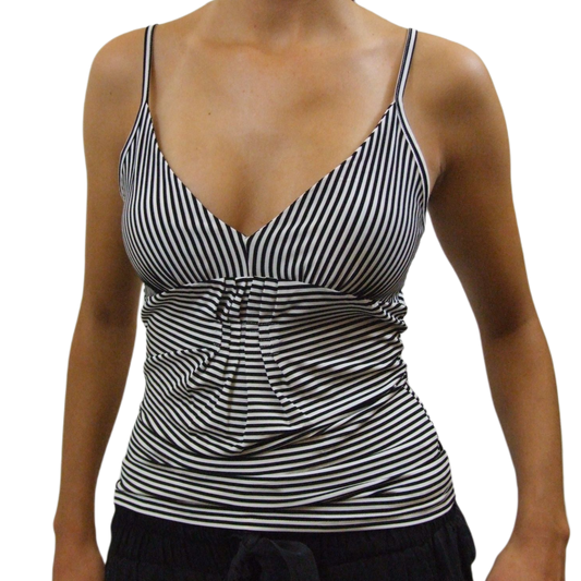 Top canotta donna righe GERMANO ZAMA fango