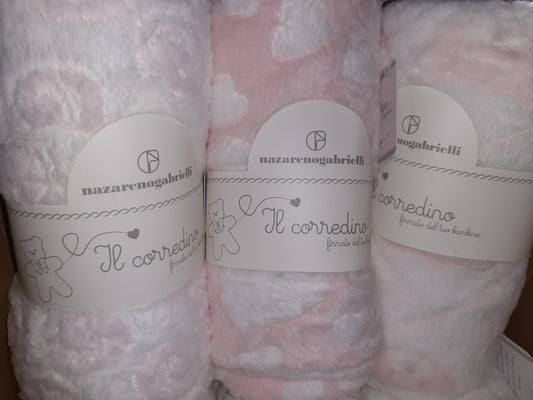 Copertina da neonato neonata Pile Nazareno Gabrielli - vari colori