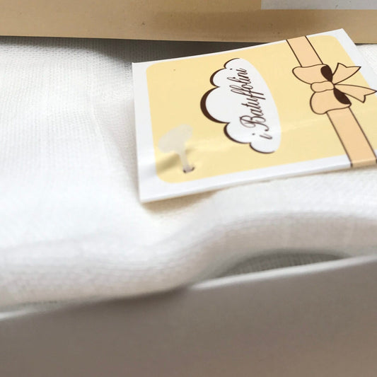 Garze assorbenti per pannolino lavabile 100% cotone - Bianco - set 6 pz