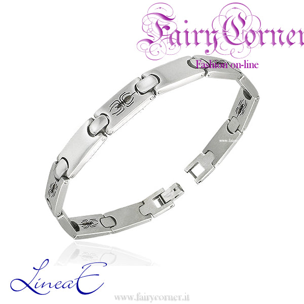 Bracciale acciaio uomo SPIDER - Fairy Corner