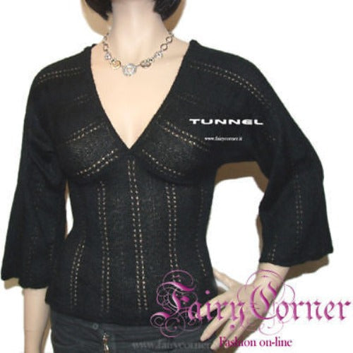 TUNNEL maglia maglione kimono cart € 92 NERO tg S 42 - Fairy Corner