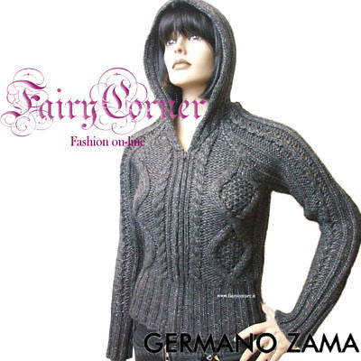 G ZAMA maglione cappuccio Cart €138.5 GRIGIO SCURO S 42 - Fairy Corner