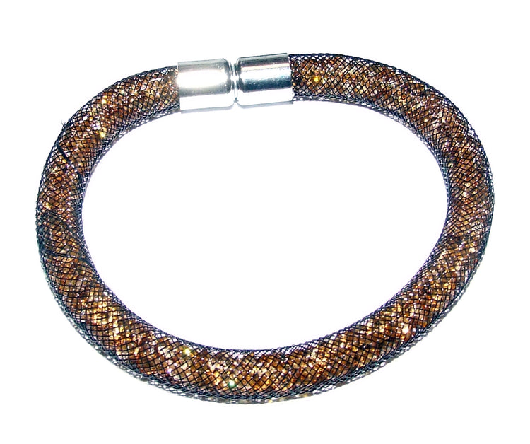 Vari colori bracciale donna stardust cristalli 1 giro chiusura tono argento - Fairy Corner