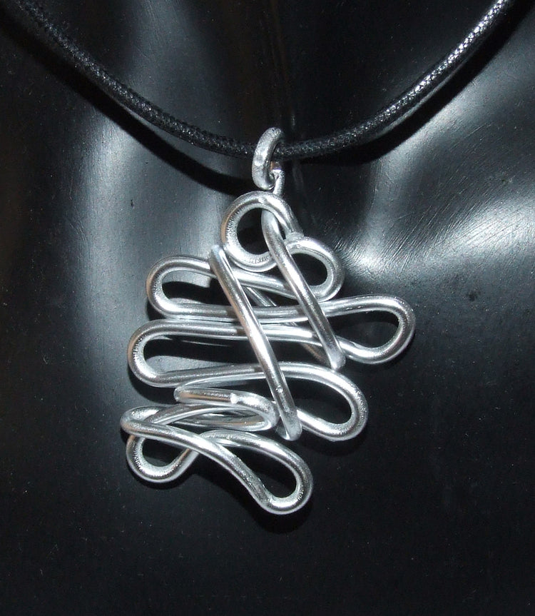 Ciondolo uomo donna unisex fatto a mano tono argento - Fairy Corner