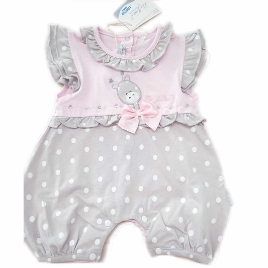 Pagliaccetto neonata in cotone Les Jolies