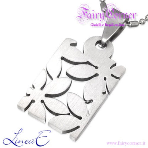 ciondolo acciaio donna FIORI - Fairy Corner