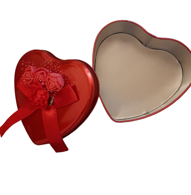 Confezione Regalo scatola cuore di latta