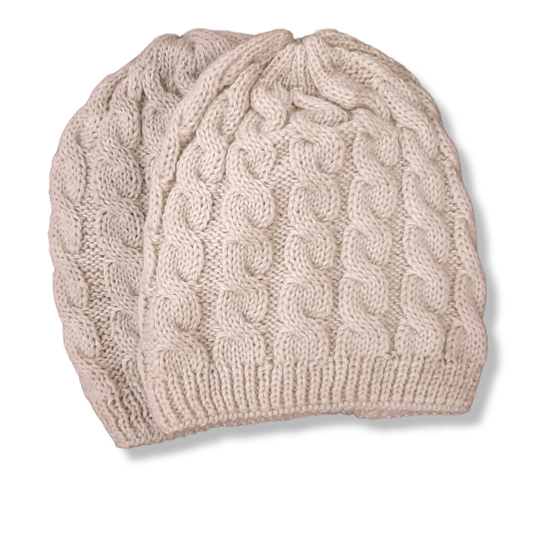 Berretto cappello donna trecce piccole - vari colori