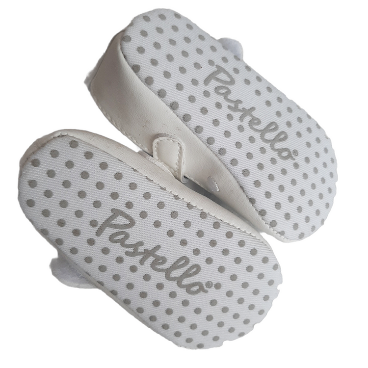 Scarpe baby cuori con fiocco BIANCO