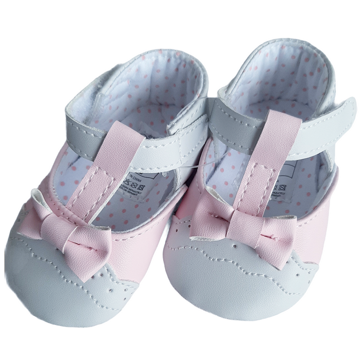 Scarpe baby con passante fiocco ROSA