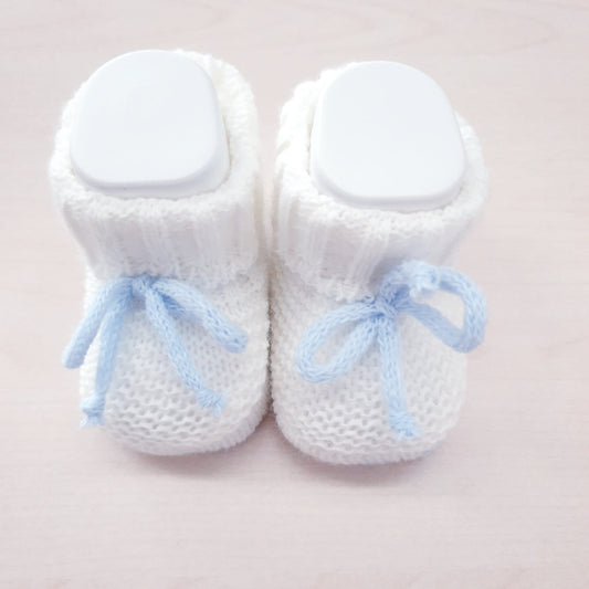 Scarpine Neonato neonata in misto lana