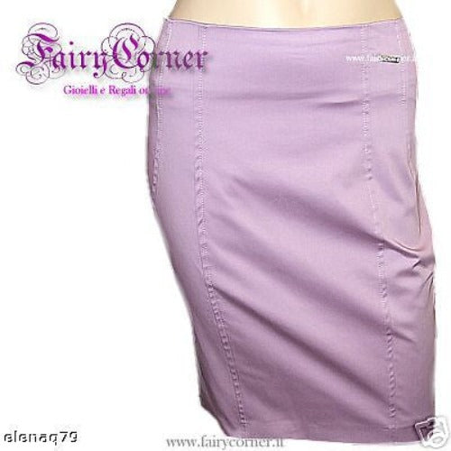 Gonna a tubino lucida e stretta cart € 69 LILLA - Tg 42 - Fairy Corner