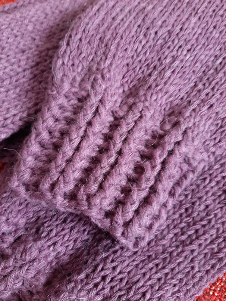 Coprispalle donna misto lana - realizzato a mano a maglia tg S