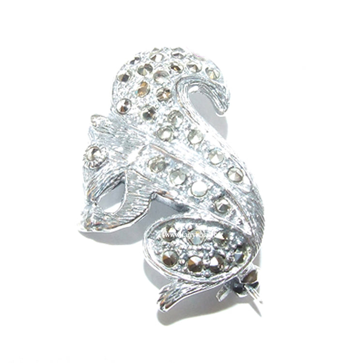 Brooch in silver and SCOIATTOLO markers