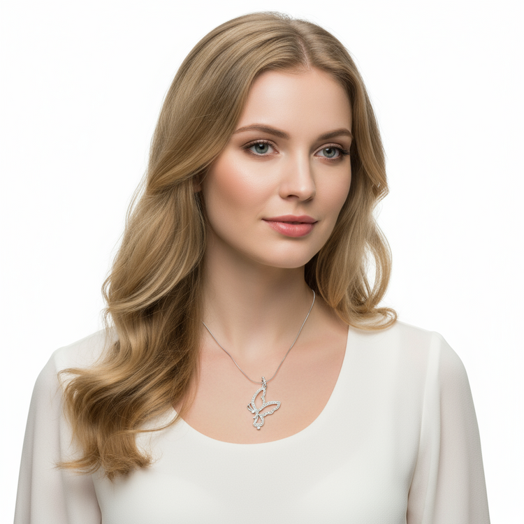 Collana FARFALLA strass