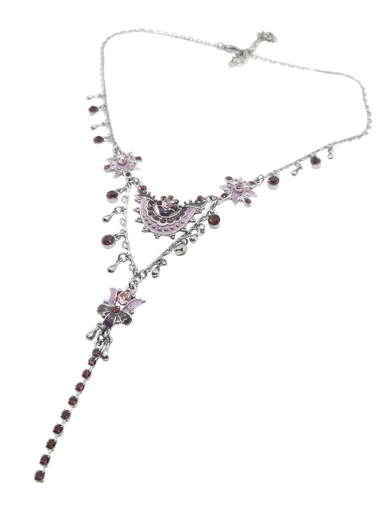 Collana smalto viola FLOWER BLOOM