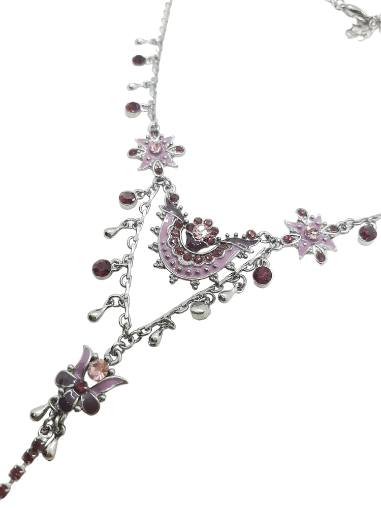 Collana smalto viola FLOWER BLOOM