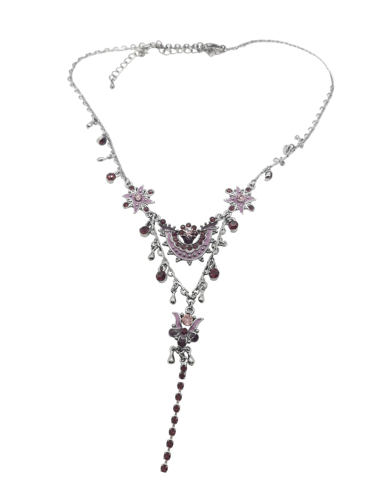 Collana smalto viola FLOWER BLOOM