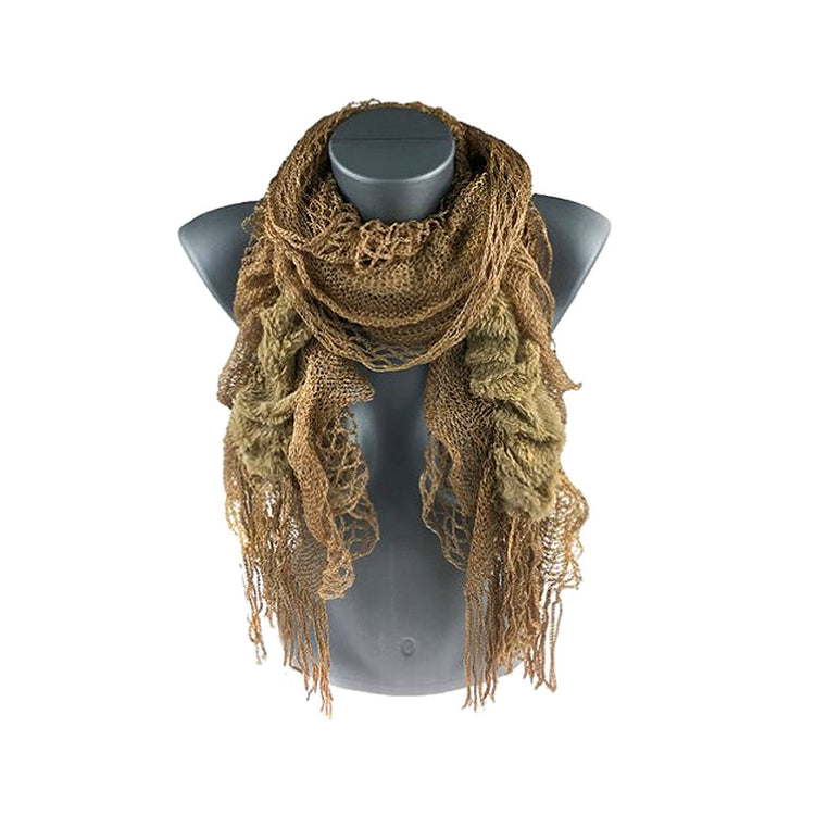 Faux fur lace fashion stole scarf mod 3 - various colours