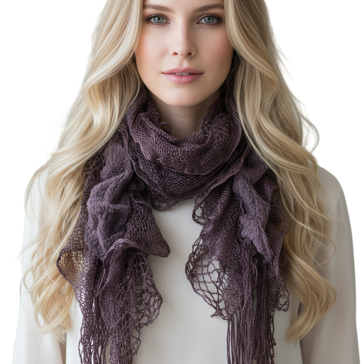 Faux fur lace fashion stole scarf mod 3 - various colours