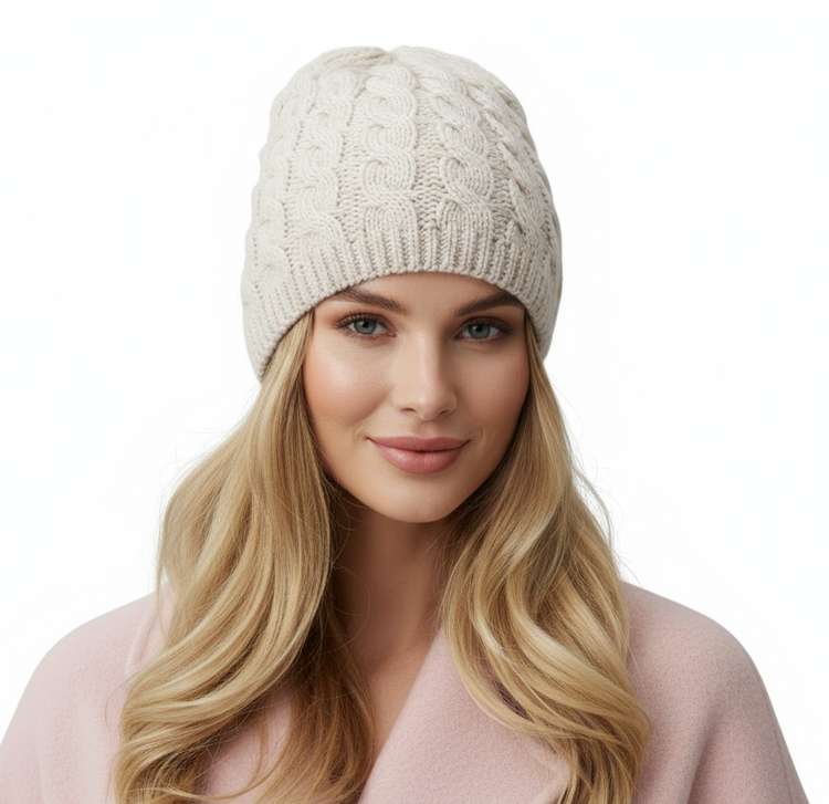 Women's hat cap with small braids - various colours
