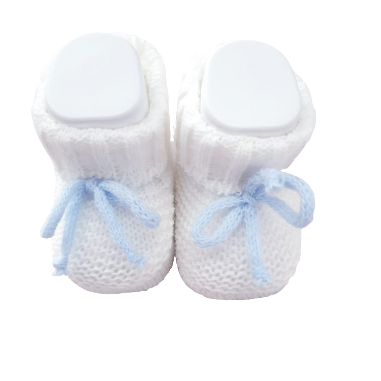 Scarpine Neonato neonata in misto lana