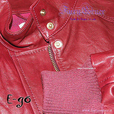 E-gò Sexy giacca donna vera pelle BORDEAUX 40 42 46 - Fairy Corner