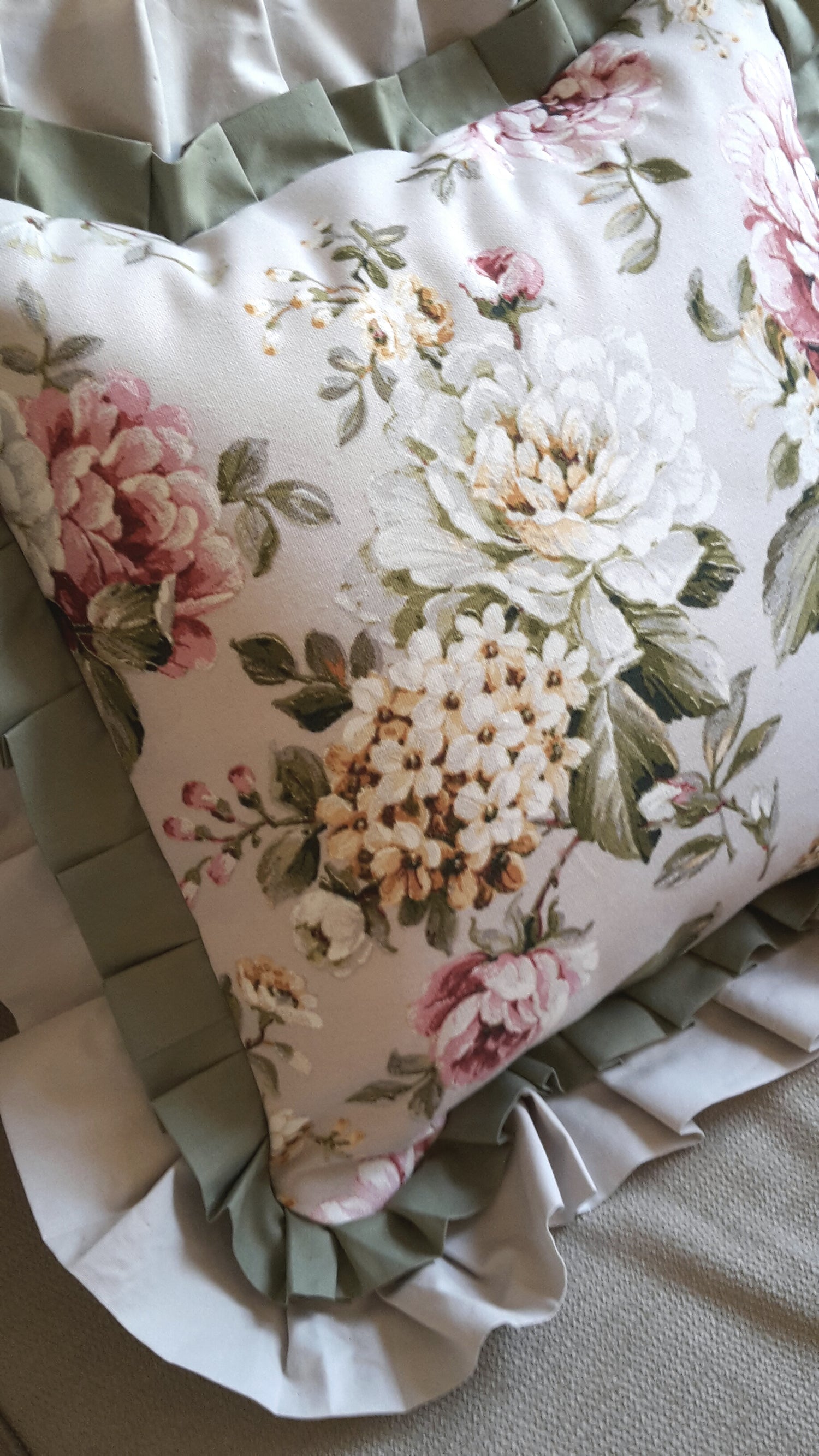 Federa copricuscino cuscino 40 x 40 cm Floreale - artigianale - Fairy Corner