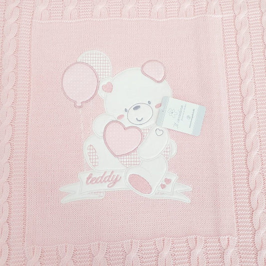 Copertina da neonato neonata lana N. Gabrielli ORSETTO - più colori