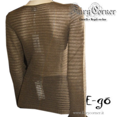 Cardigan con spilla E-gò misto alpaca - Fairy Corner