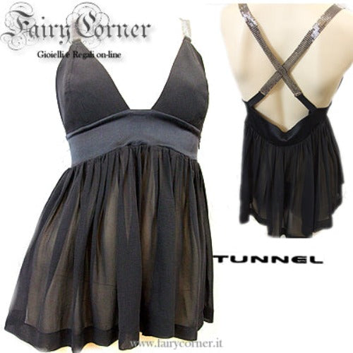 TUNNEL top in seta incrociato - Fairy Corner